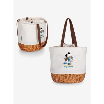 Disney Los Angeles Chargers Willow and Canvas Mickey Mouse Tote Bag