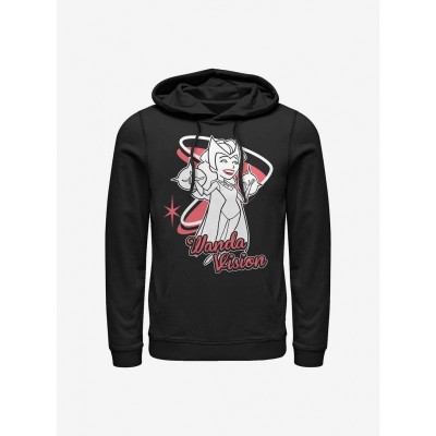 Marvel WandaVision Wanda Retro Hoodie - Men's Black