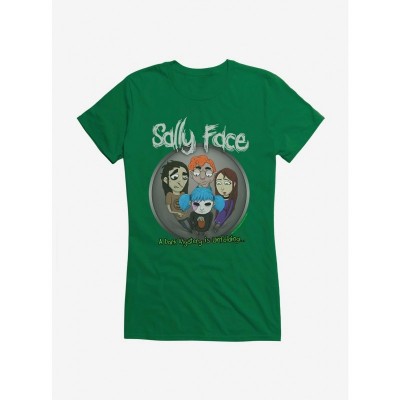 Sally Face Dark Mystery Unfolding Logo Lightweight Cotton Girls T-Shirt