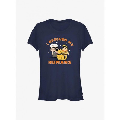 Disney Pixar Up Girls T-Shirt - Blue Comfortable Cotton Tee