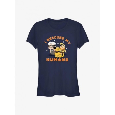 Disney Pixar Up Girls T-Shirt - Blue Comfortable Cotton Tee