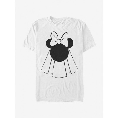 Disney Mouse Bride Lightweight Cotton T-Shirt for Men - White