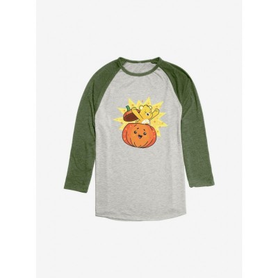 Care Bears Green Pumpkin Raglan for Men