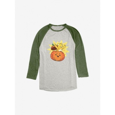 Care Bears Green Pumpkin Raglan for Men
