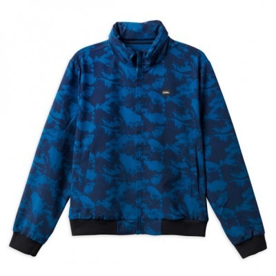 National Geographic Bold Print Hooded Bomber Jacket for Adults