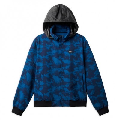 National Geographic Bold Print Hooded Bomber Jacket for Adults