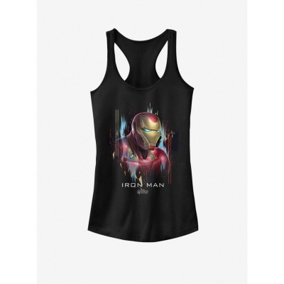 Marvel Girls' Iron Man Black Portrait Tank Top