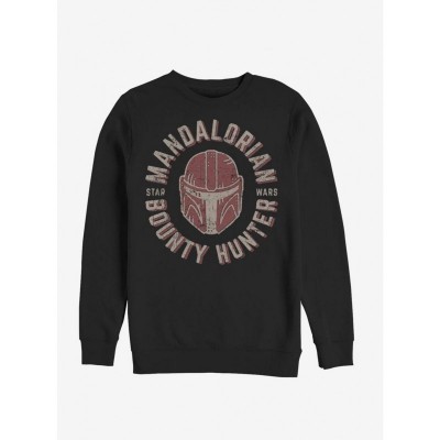 Mandalorian Lone Wolf Crewneck Sweatshirt - Men's Black