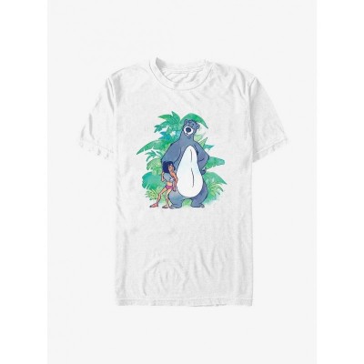 Disney Jungle Boogie T-Shirt for Men - White Comfortable Cotton