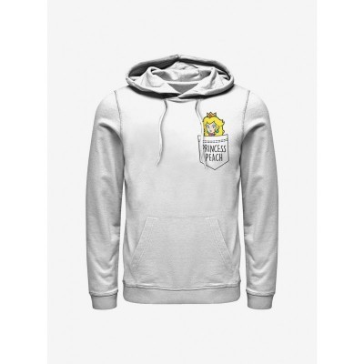 Super Mario Hoodie Featuring Tiny Princess Peach - Men's White